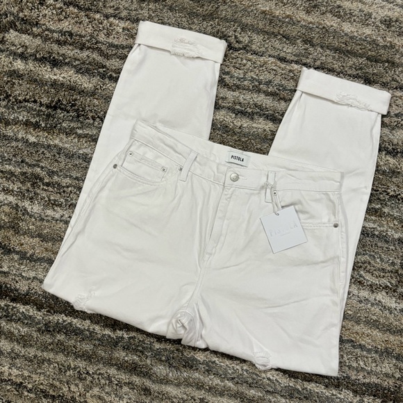 Pistola High Rise Relaxed Roller Jeans Sz 30 NWT | Pistola White Relaxed Fit - Picture 5 of 15